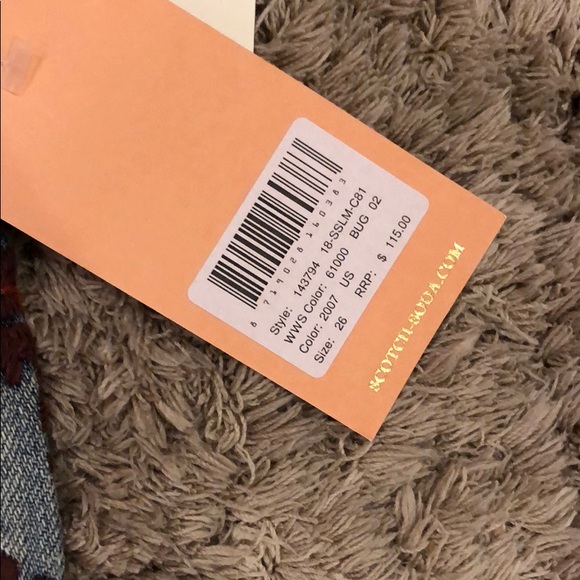 Scotch & Soda Embroidered Denim Shorts NWT - Picture 5 of 10